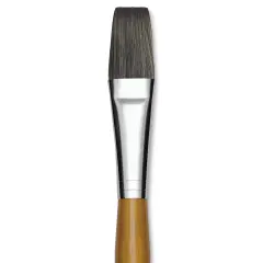 Isabey Isacryl Synthetic Brush - Long Flat, Long Handle, Size 12