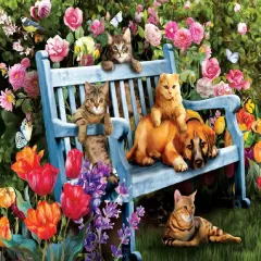 Sunsout Hanging Out in the Garden 300 pc Jigsaw Puzzle 28871