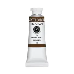 Da Vinci Artists' Permanent Watercolor - Raw Umber, 37 ml tube
