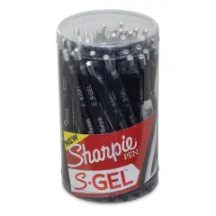 Sharpie S-Gel Pens - Black, 0.7 mm, Pkg of 36