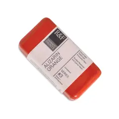 R&F Encaustic Paint Block - Alizarin Orange, 40 ml block