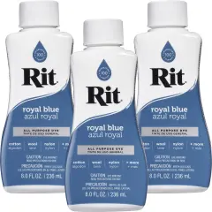 Multipack of 3 - Rit Dye Liquid 8oz-Royal Blue