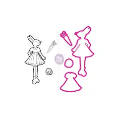 Prima Marketing Inc Jn Doll Stamp & Dies - Bunny 655350912192