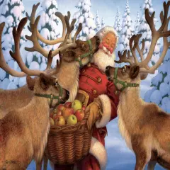 Sunsout Santa's Treat 300 pc Christmas Jigsaw Puzzle 13022