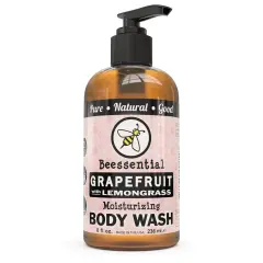Beessential Natural Body Wash - Grapefruit with Lemongrass, 8 ounces