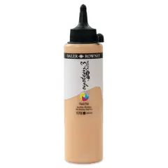 Daler-Rowney System3 Fluid Acrylic - Peach Pink, 250 ml