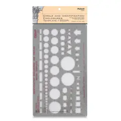Chartpak Pickett Template -1002pi Identification Enclosures and Circles