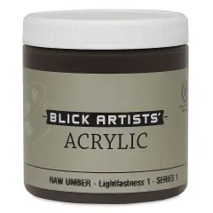 Blick Artists' Acrylic - Raw Umber, 8 oz jar