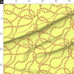 Various Fabrics by the Yard or Fat Quarter Softball Girls Sports Abstract Custom Printed Fabric by Spoonflower