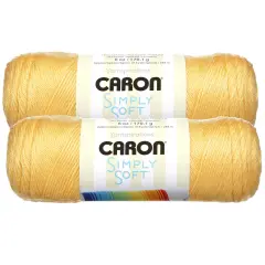 (Pack of 2) Caron Simply Soft Solids Yarn-Sunshine