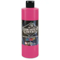 Createx Wicked Colors Airbrush Color - 16 oz, Fluorescent Pink