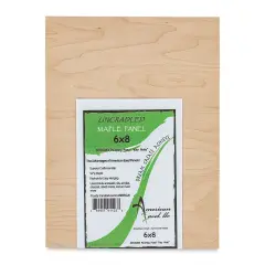 American Easel Maple Panel - 6" x 8", 1/2" Profile, Keyhole