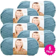 (6 Pack) Lion Brand Vanna's Choice Yarn - Dusty Blue