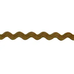 Belagio Small Ric Rac Trim, 0.375" Wide, 25 Yards, Gold