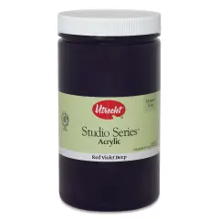 Utrecht Studio Series Acrylic Paint - Red Violet Deep, Quart