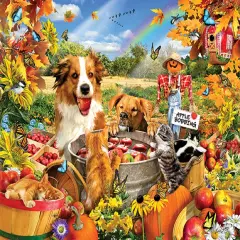 Sunsout Bobbing for Apples 300 pc Jigsaw Puzzle 35106