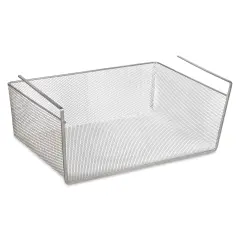 Design Ideas MeshWorks Undershelf Basket - Silver, Small