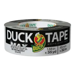 Duck Max Strength Tape - White, 1.88" x 105 ft