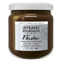 Lefranc & Bourgeois Flashe Vinyl Paint - Raw Umber, 400 ml jar