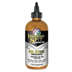 Unicorn Spit Gel Stain and Glaze - Golden Gosling, 8 oz, Sparkling, Bottle