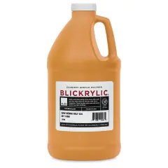 Blickrylic Student Acrylics - Raw Sienna, Half Gallon