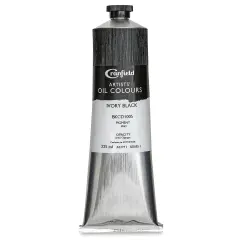 Cranfield Artists' Oils - Ivory Black, 225 ml, Tube