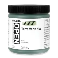 Golden Open Acrylics - Terre Verte Hue, 8 oz Jar
