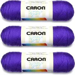 (Pack of 3) Caron Simply Soft Solids Yarn-Iris