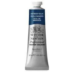 Winsor & Newton Professional Watercolor - Antwerp Blue, 37 ml Tube