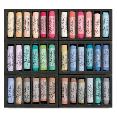 Richeson Handmade Soft Pastels - Portrait Colors, Set of 36, Full Stick