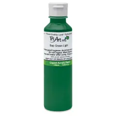 Tri-Art Liquid Artist Acrylics - Sap Green Light, 120 ml bottle