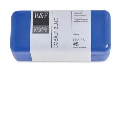 R&F Encaustic Paint Block - Cobalt Blue, 104 ml block
