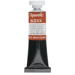 Blockx Artists' Watercolor - Transparent Mars Brown, 15 ml Tube