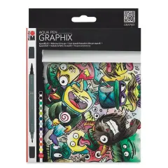 Marabu Graphix Aqua Pen - Mega Mash, Set of 12