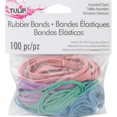 Tulip Rubber Bands 100/Pkg-Assorted Colors