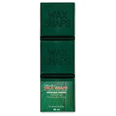 Enkaustikos Wax Snaps Encaustic Paints - Viridian Green, 40 ml cake