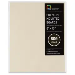 UArt Premium Sanded Pastel Paper Board - 8" x 10", Neutral, 600 Grit