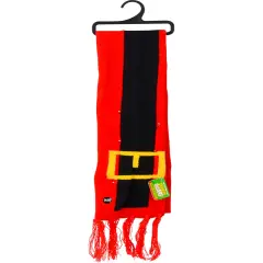 Light Up Holiday Santa Belt Winter Scarf Costume Accessory