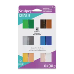 Sculpey III Set - Naturals, Set of 12