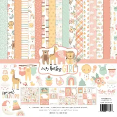 Echo Park Collection Kit 12"X12"-Our Baby Girl