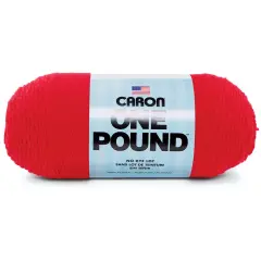 Caron One Pound Acrylic Yarn - 1 lb, 4-Ply, Scarlet
