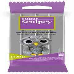Super Sculpey Polymer Clay 1lb-Gray