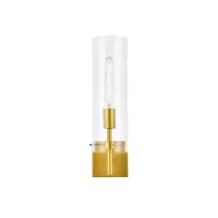 Savant 1 light brass wall sconce