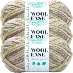(3 Pack) Lion Brand Wool-Ease Thick & Quick Yarn - Fern