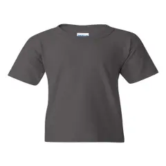 Gildan&reg; Heavy Cotton Crew Neck Short Sleeve Youth T-Shirt Charcoal