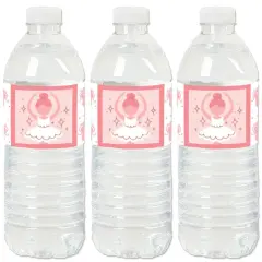 Big Dot of Happiness Tutu Cute Ballerina - Ballet Birthday Party or Baby Shower Water Bottle Sticker Labels - Set of 20