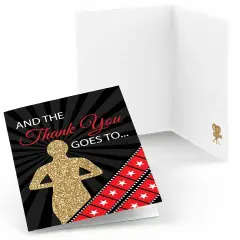 Big Dot of Happiness Red Carpet - Movie Night Party Thank You Cards (8 count)