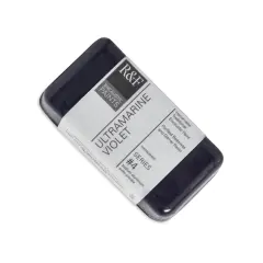 R&F Encaustic Paint Block - Ultramarine Violet, 40 ml block