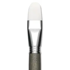 Escoda Perla Toray White Synthetic Brush - Bright, Short Handle, Size 24