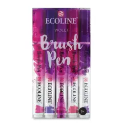 Royal Talens Ecoline Brush Marker Set - Violet Hues, Set of 5